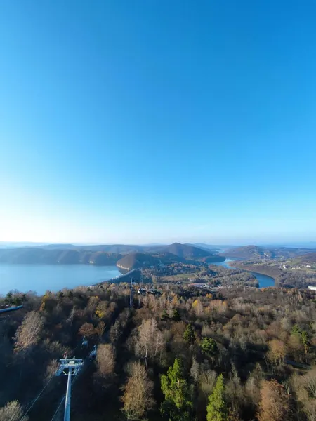 Widok z gondoli w Solinie