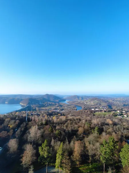 Widok z gondoli w Solinie