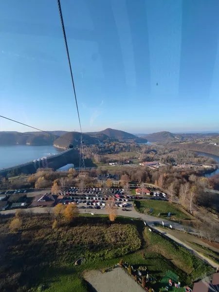 Widok z gondoli w Solinie